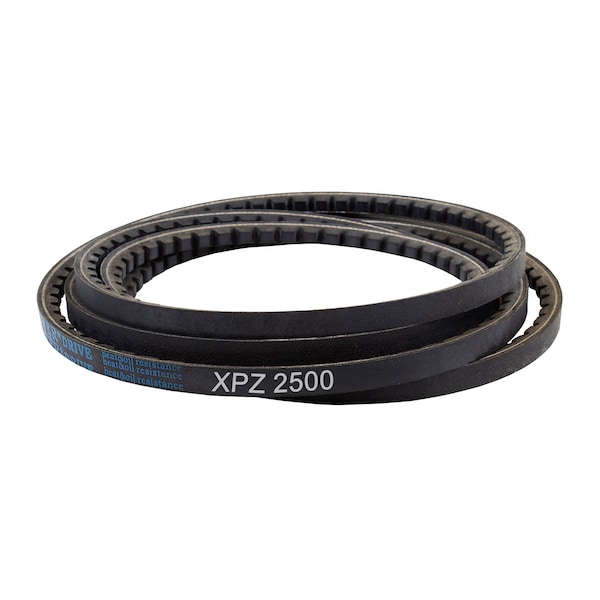 D&D XPZ2500 Cogged, Metric V-Belt, 2500mm Outside Length, 10 mm Top Width, 1 Ribs XPZ2500 - main
